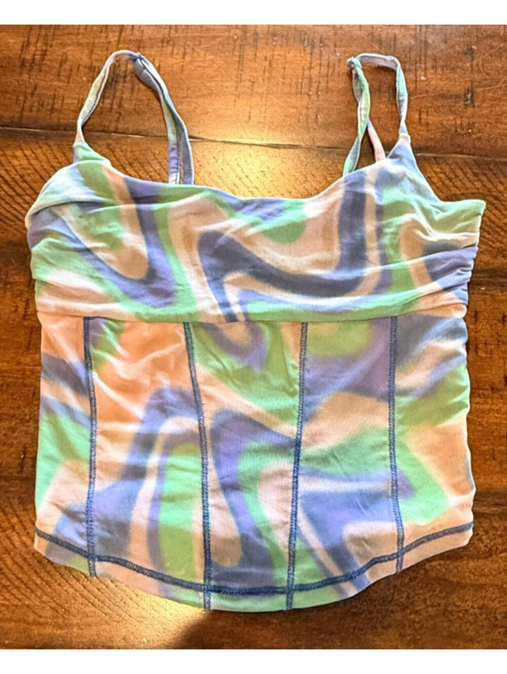 Urban Outfitters Multicolor Swirl Print Cami Top - Size Small